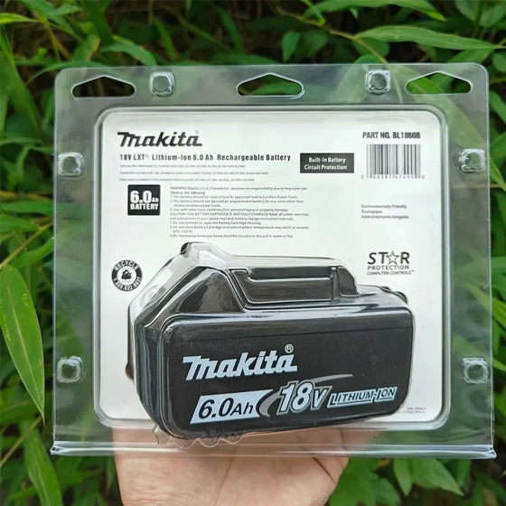 Аккумулятор для продукции Makita LXT BL1860B 18V 6.0Ah Li-ion Battey (в блистере) Черный Киев
