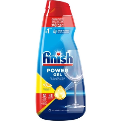 Гель для миття посуду в посудомийці Finish Power Gel Лимон 900 мл (5908252000029) Вінниця - фото 1