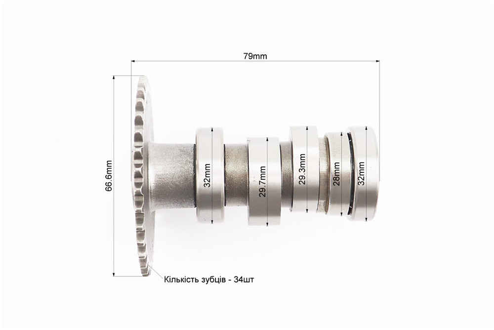 Розподільний вал в зборі KEEWAY 150 Київ - фото 3
