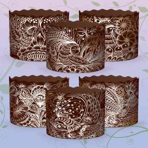 Форми паперові для куліча (85*130) Жар-Птах (400 г) (50 шт.) Харків