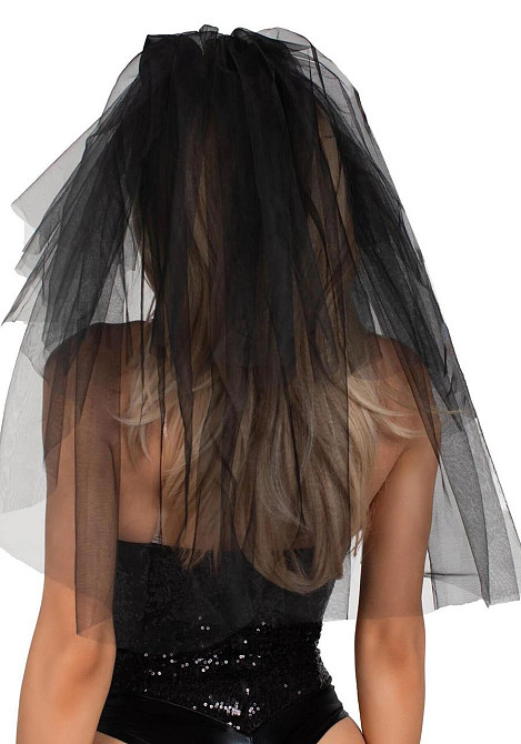 Фата невесты Leg Avenue Tiered bridal veil O/S Black Sex Aura Киев - изображение 2