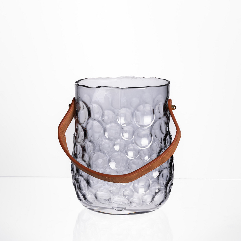 Ваза сумочка з ручкою 13×9.5×18 см декоративна Сірий HP-19-153-5 Київ - фото 3