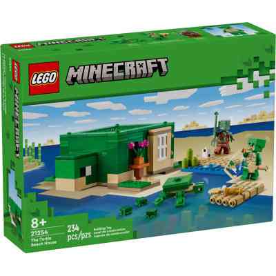 Конструктор LEGO Minecraft Пляжний будинок у формі черепахи 234 деталей (21254) Вінниця