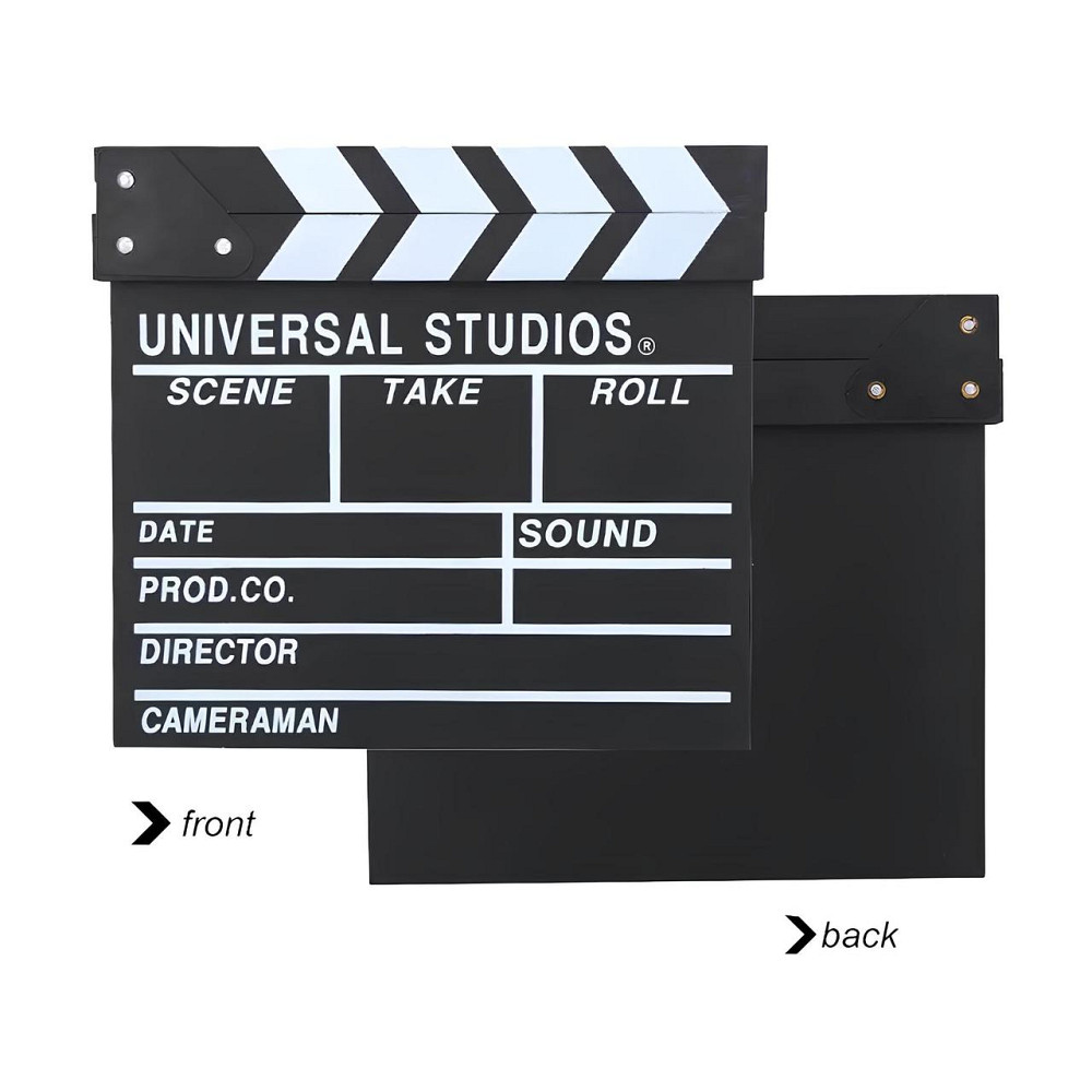 Хлопавка-нумератор RESTEQ чорного кольору Universal Studios 30×27 см — режисерська хлопавка для дублів, зйомок і подарунка Київ - фото 4