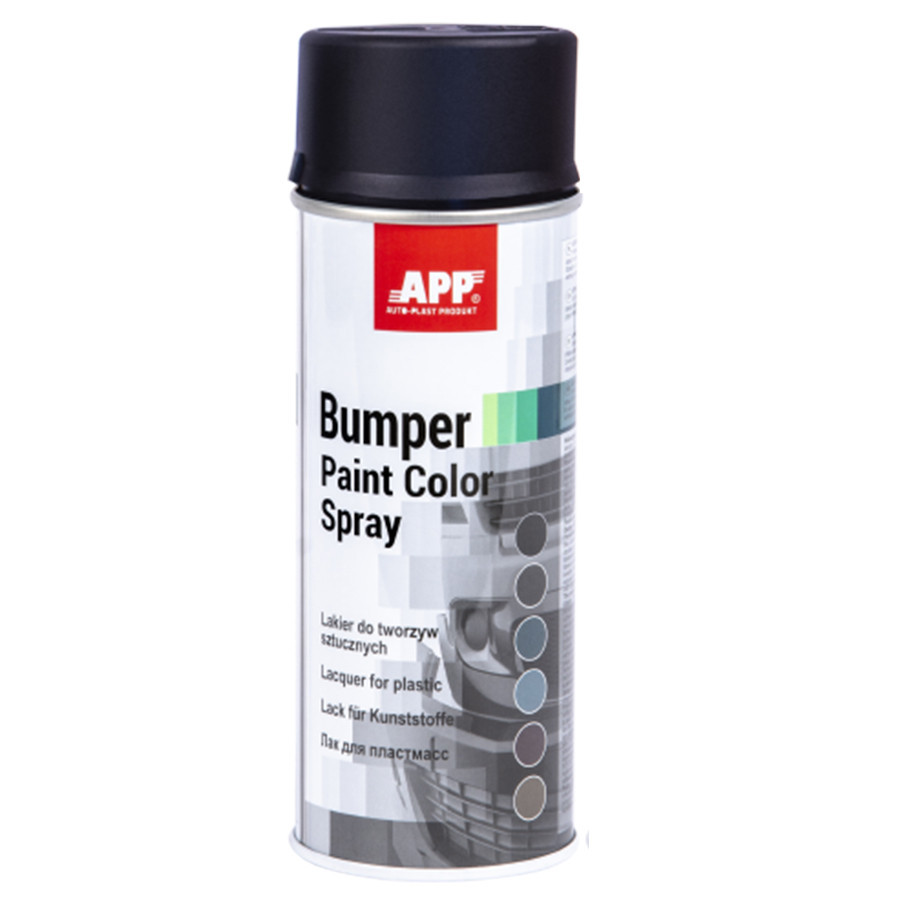 Фарба бамперна аерозольна APP чорний 400мл 210403 Винница - изображение 1