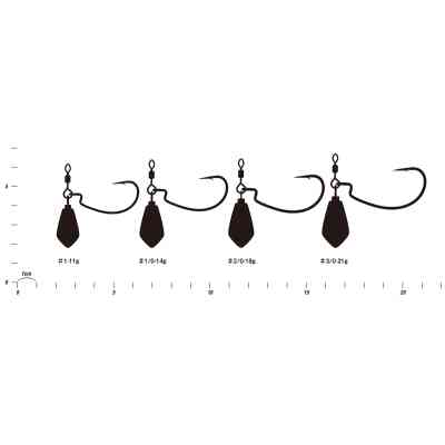 Монтаж Decoy Worm313 Zero-Dan Rock 1 11.0g (2шт/уп) (1562.10.27) Винница