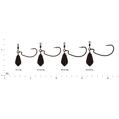 Монтаж Decoy Worm313 Zero-Dan Rock 1 11.0g (2шт/уп) (1562.10.27) Винница - изображение 3