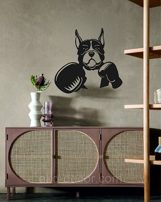 Декоративне настінне Панно «Боксер», Декор на стіну 70*67 см, Чорний Київ - фото 9