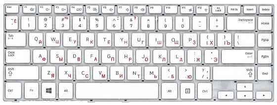 Клавиатура для ноутбука Samsung (470R4E, BA59-03680A) White, (No Frame), RU Вінниця