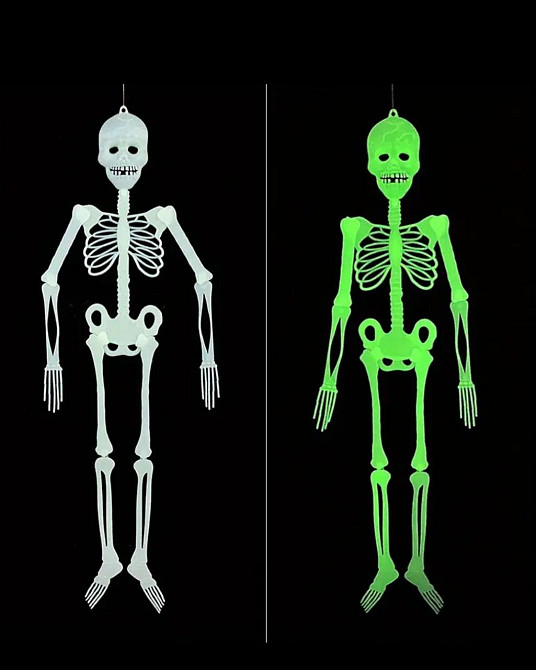 Скелет на Хэллоуин 90 см салатовый Киев - изображение 3