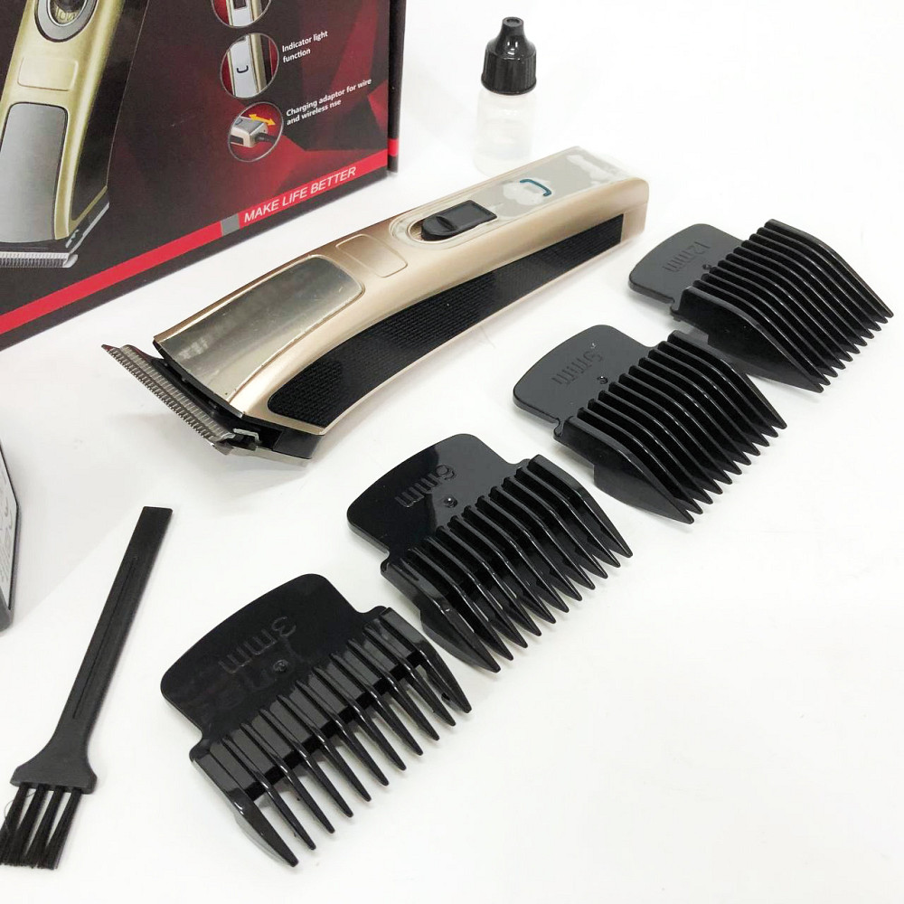 Машинка для стрижки волос для профессионалов Gemei GM-657 Бездротовая машинка стрижки волос AQ-85 Львов - изображение 8