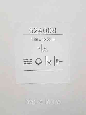 Шпалери метрові вінілові на флізеліні Sintra Structure під штукатурку біло-сірі сріблясті зі смужкою 524008 Київ