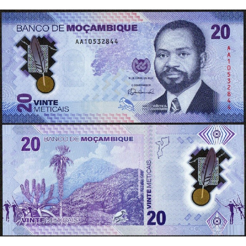 Мозамбік / Мозамбик / Mozambique 20 Meticais 2024 Pick 155а UNC Полтава - изображение 1