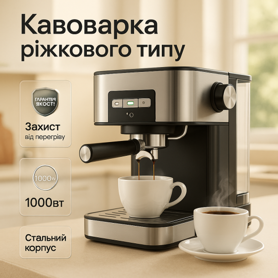 Кофеварка для кофе эспрессо, Домашняя кофеварка для семьи варки кофе JZ-66 Львов