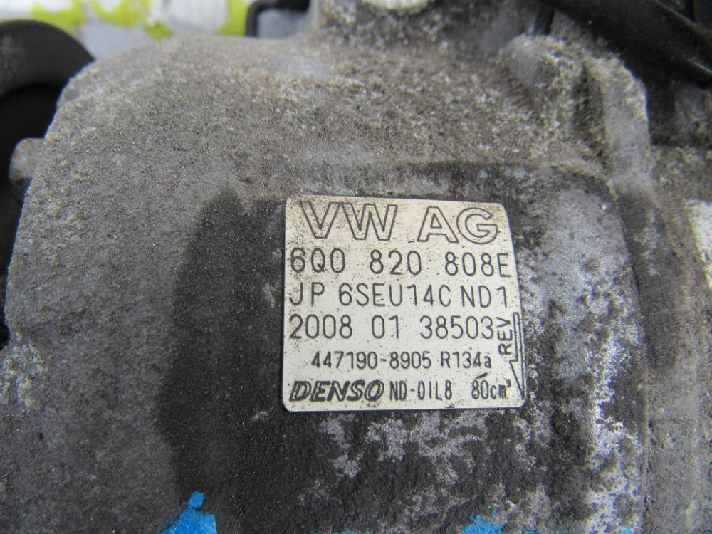 Компресор кондиционера Skoda Fabia 1.2 бензин 2007-2014 (6Q0-820-808E) Ковель - изображение 3