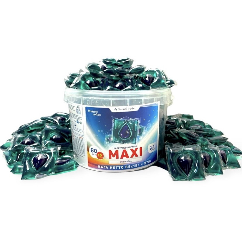 Капсули для прання Molly 3х-компонентні 60 шт Моллі Виноградов - изображение 3