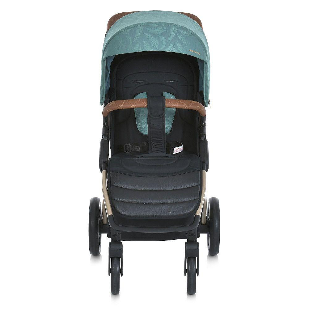 Коляска дитяча EL CAMINO DYNAMIC PRO Special Mint прогулянкова з чохлом та дощовиком М'ятна з пір'ячками (ME 1053G-2) Чернигов - изображение 8