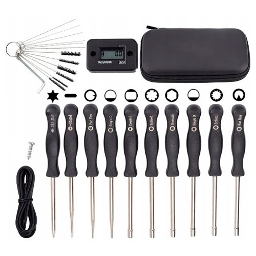 Набор отверток 10шт и тахометр для регулировки карбюраторов, чехол Винница - изображение 1