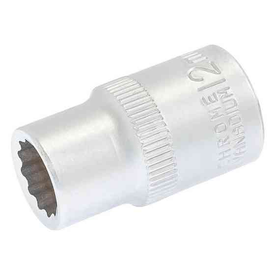 MASTERTOOL Головка торцева MASTERTOOL 12-гранна ½" 12 мм L 40 мм CrV 78-0612 Коломия