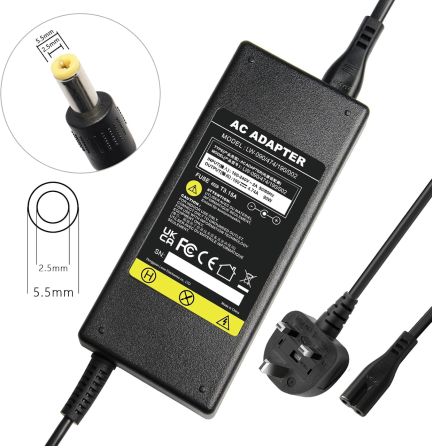 Зарядний пристрій ARyee 19V 4.74A 90W для ноутбуків Toshiba та ASUS, адаптер живлення 5.5×2.5 мм з кабелем живлення Київ