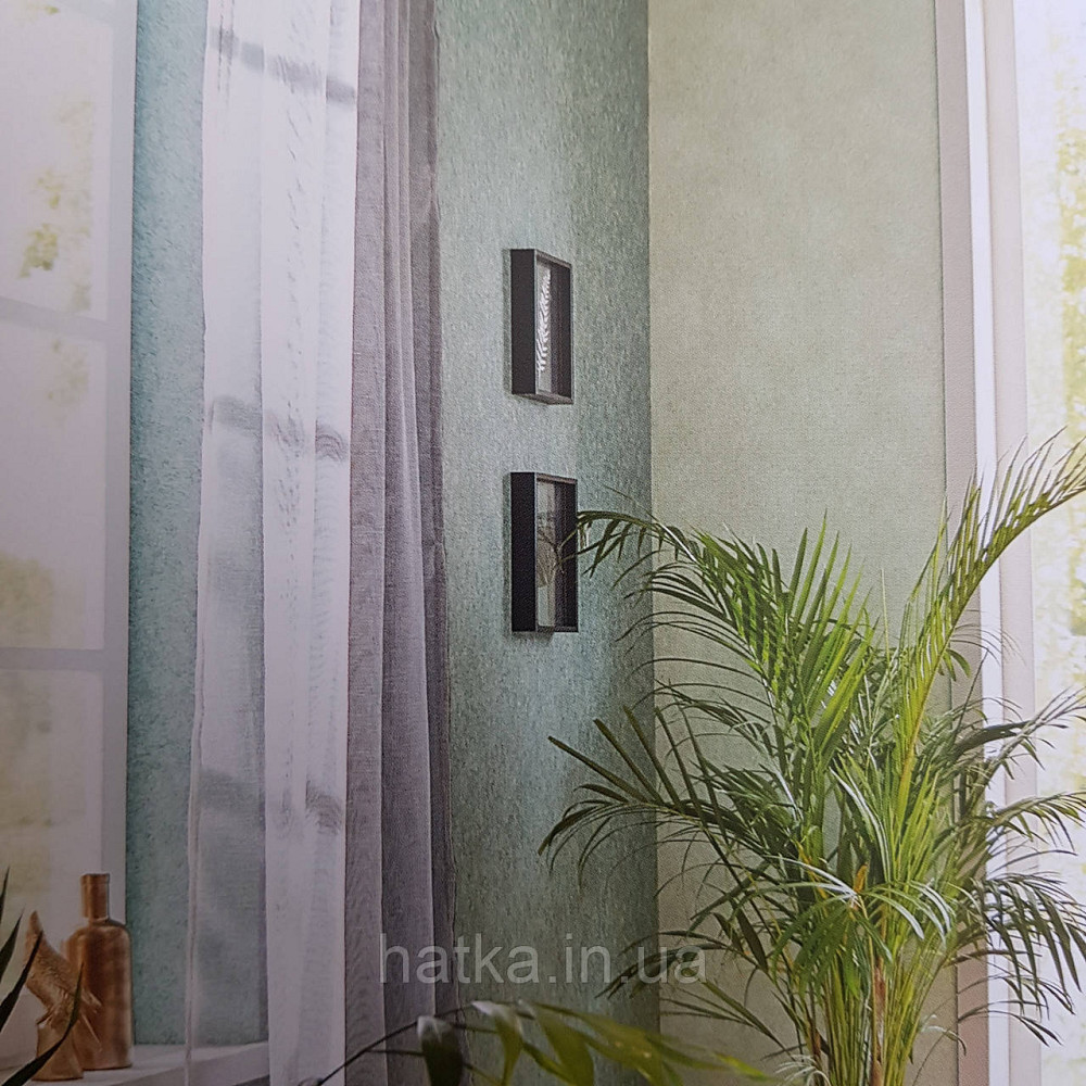 Шпалери вінілові на флізелін Rasch Linares 0.53х10 однотонні ефект потертості зелені смарагдові 617184 Київ - фото 1