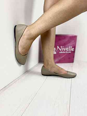 Nivelle Балетки жіночі NIVELLE 1267 капучіно дракон (весна-осінь, шкіра натуральна) (3448) Коломия