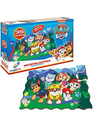 Дитячий набір магнітів Щенячий патруль "Мчимося на допомогу" Magdum ML4034-33 Вінниця