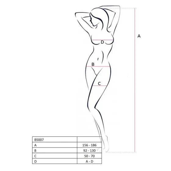 Бодістокінг Passion BS007 white, комбінезон, закриті плечі, рукав 3/4 Львів