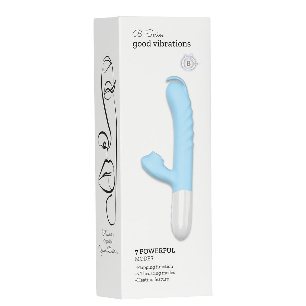 Вібратор B-Series Fox Silicone – 7 режимів, рухлива кінцівка та підігрів Sex Aura Київ - фото 1