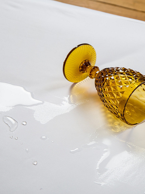 Ecotton Наматрацник Aqua-stop Ecotton 60х120 см водонепроникний з резинкою по углам білий Київ - фото 3