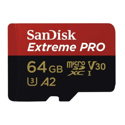 Карта памяти SanDisk 64GB microSDXC class 10 UHS-I U3 Extreme Pro V30 (SDSQXCU-064G-GN6MA) Винница - изображение 1