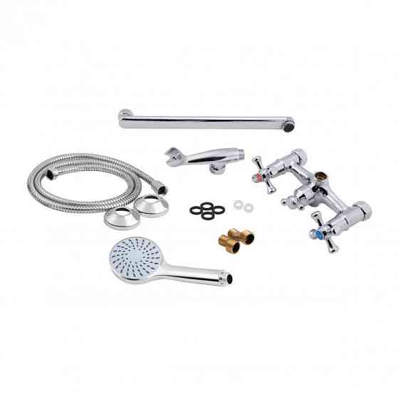 Змішувач для ванни Lidz (CRM) 75 21 143 з душовим гарнітуром (LIDZCRM302114300) Київ