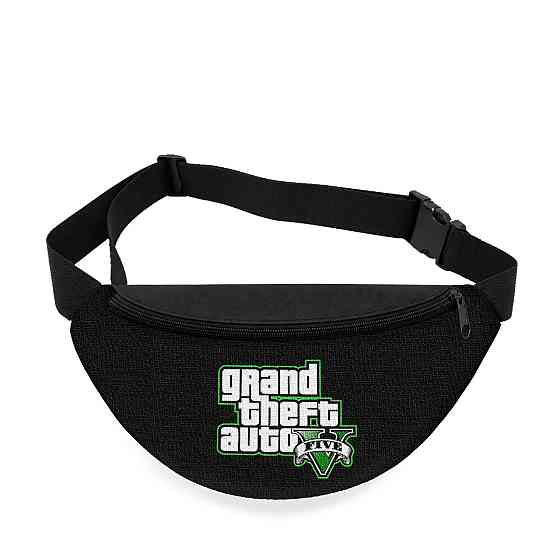 Дитяча сумка-бананка Grand Theft Auto V 32х15 см на пояс або через плече (5796) Київ