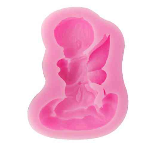 Кондитерский молд Ангел 77 на 58 мм розовый Киев