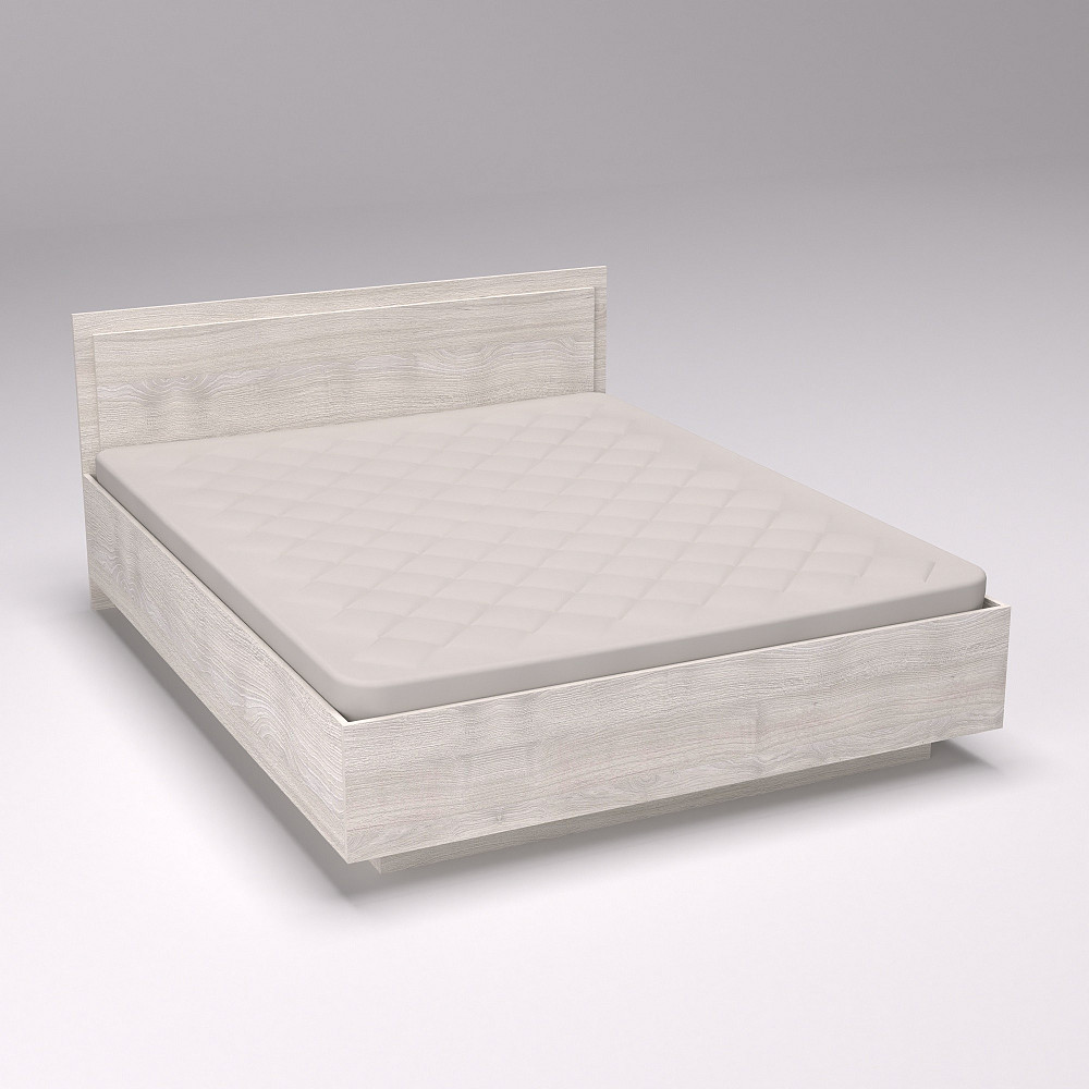 Кровать Кристалл №2 двуспальная, Дуб Шамоні Світлий, 2035х1632х850 Львов - изображение 3