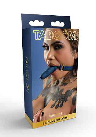 Кляп в виде фаллоса Silicone Penis Ball Gag Blue Sex Aura Киев