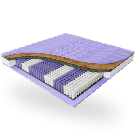 Ортопедичний матрац пружинний Organza/Органза (залежна пружина - покет) ТМ ЕММ 160х200 Харків