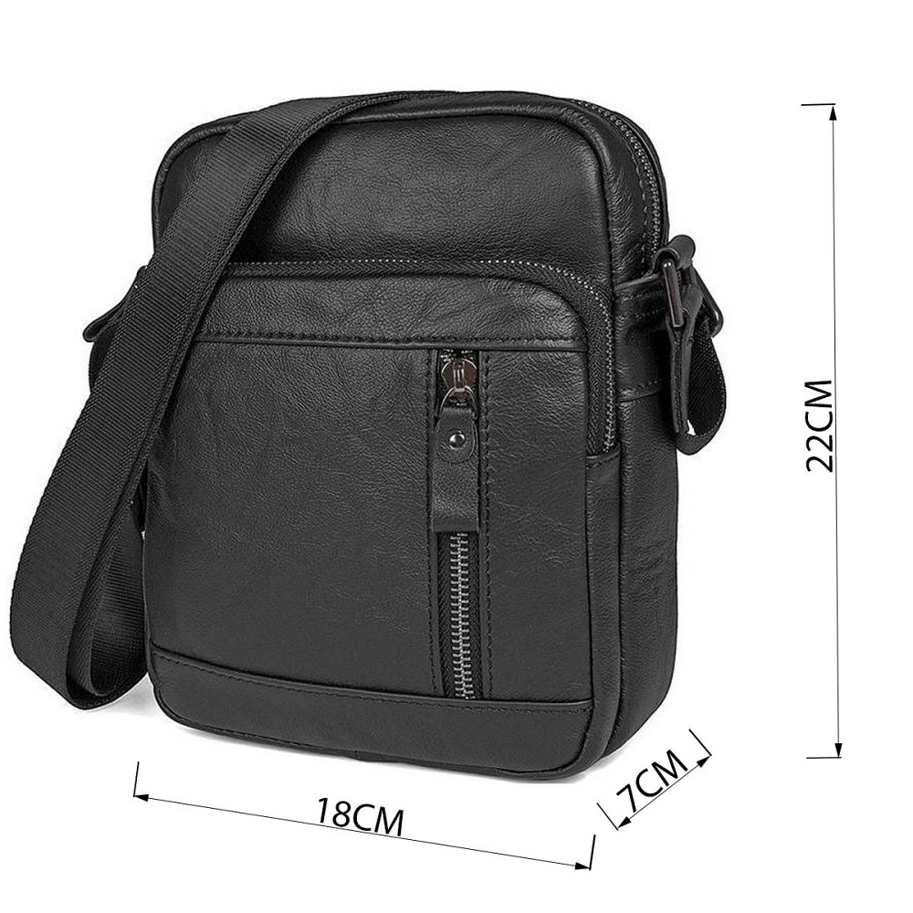 Сумка Vintage 14527 из натуральной кожи Черная Киев - изображение 9