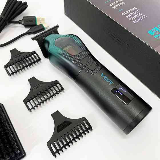 Професійний тример з набором насадок VGR, Електрична машинка з насадкою для бороди OF-26 Івано-Франківськ