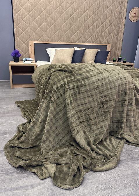 Плед-покривало 200х230 см (+-5см) Soft Night Хакі (87-131) Київ - фото 7