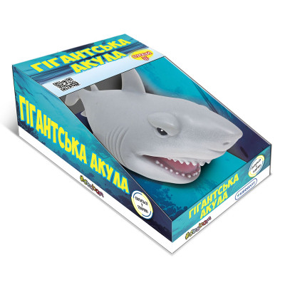 Антистресс #sbabam Стретч-игрушка в виде животного - Гигантская акула (белая) (66/CN21-1) Винница - изображение 1