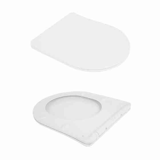 Унитаз подвесной Jay Rimless 485×360×320 мм, White, с сиденьем Slim Duroplast/ Soft-close/ Quick Relase QT07335177RW Qtap Киев