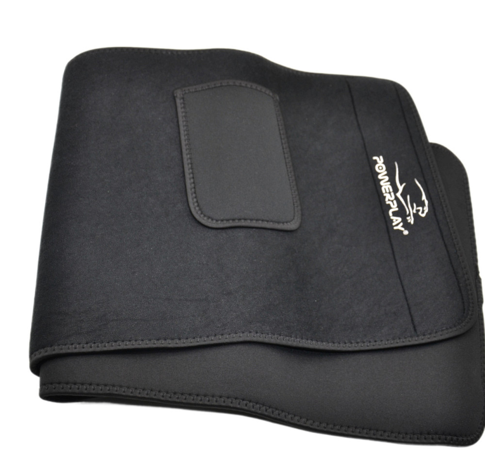 Пояс для схуднення PowerPlay 4301 (125*30 см) +  кишеня для смартфона Чорний Луцк - изображение 4