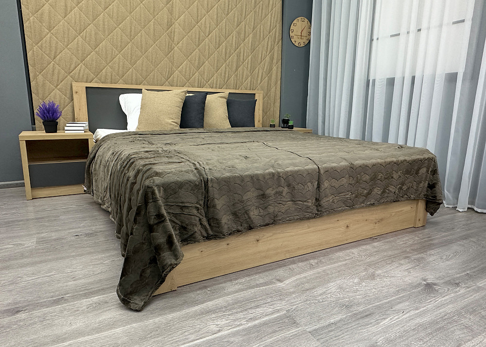 Плед-покривало 200х230 см (+-5см) Хакі (87-252) Київ - фото 4