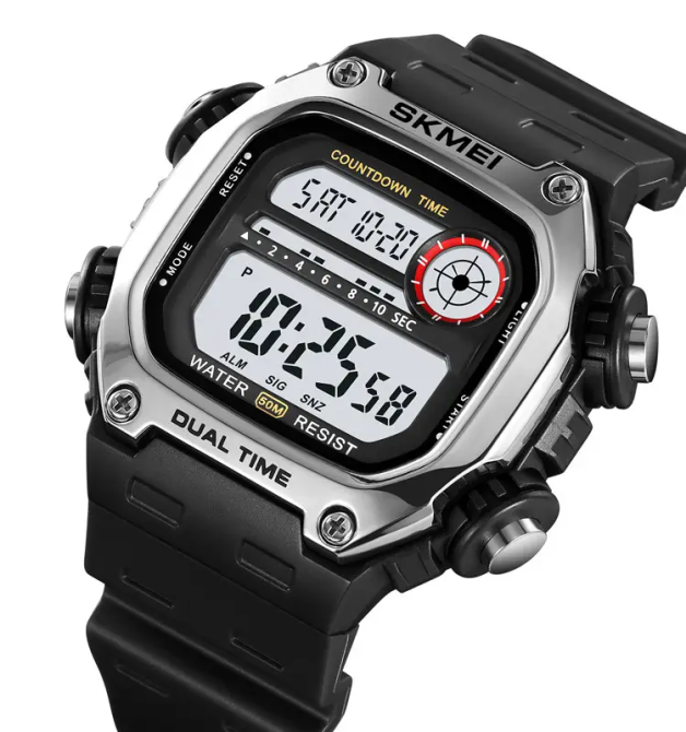 Часы мужские спортивные наручные Skmei 2126 (Серебристый) Винница - изображение 2