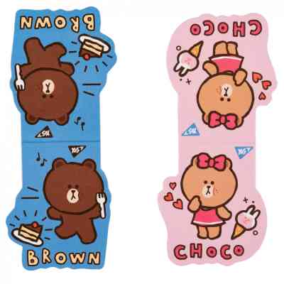 Закладки для книг Yes магнітні Line Friends Brown and Choco, 2шт (708106) Вінниця