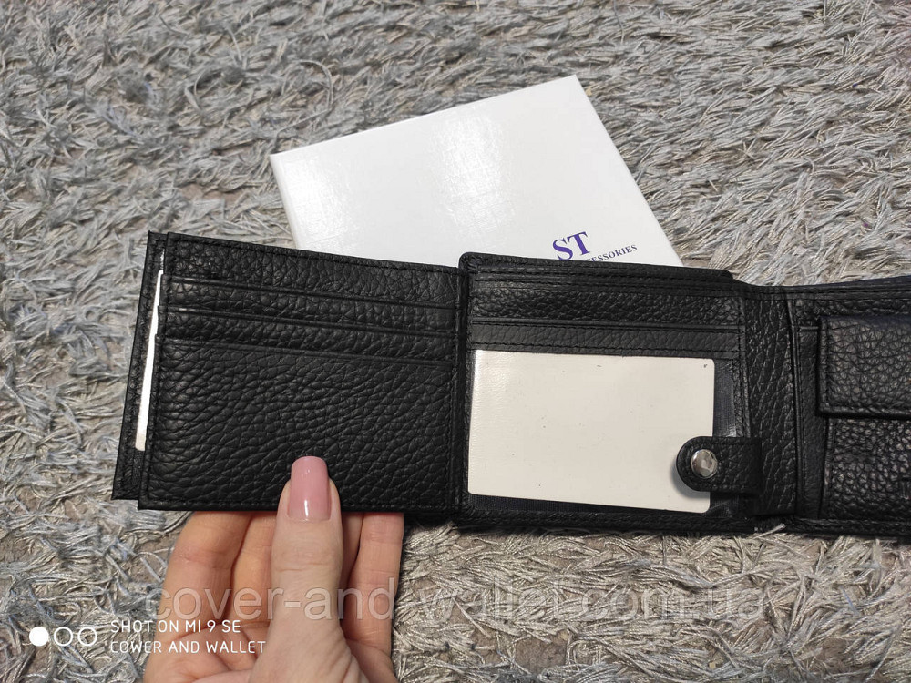 Мужской кожаный кошелек портмоне для автодокументов ST Leather Киев - изображение 8