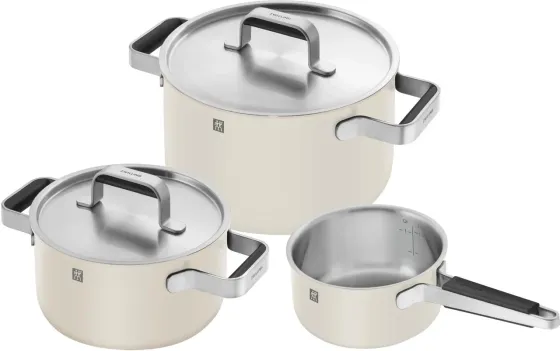 Zwilling Zestaw 3 Naczyń Z Pokrywkami Pure Kość Słoniowa (1028807) Киев