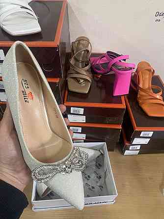 Туфлі жіночі YES MILE білі еко-шкіра 38р.-24.5см 39р.-25.5см каблук (5347) Коломыя