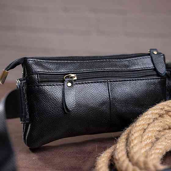 Cумка на пояс Vintage 14735 Черная Киев